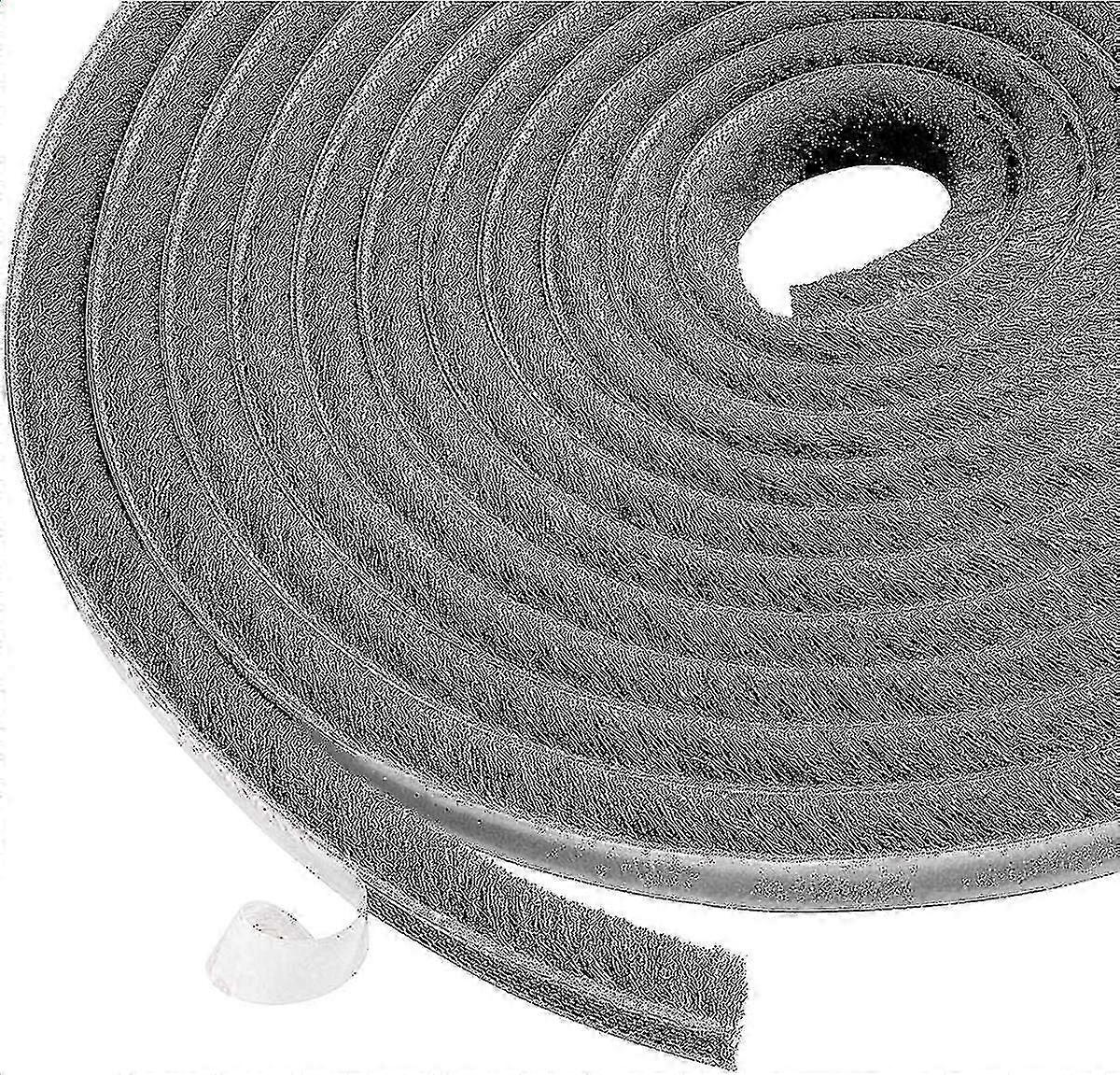 10m Brush Strip, Windproof And Dustproof Self Adhesive Brush Seal For Movable Windows And Doors, 9mm Width X 9mm Height, Gray