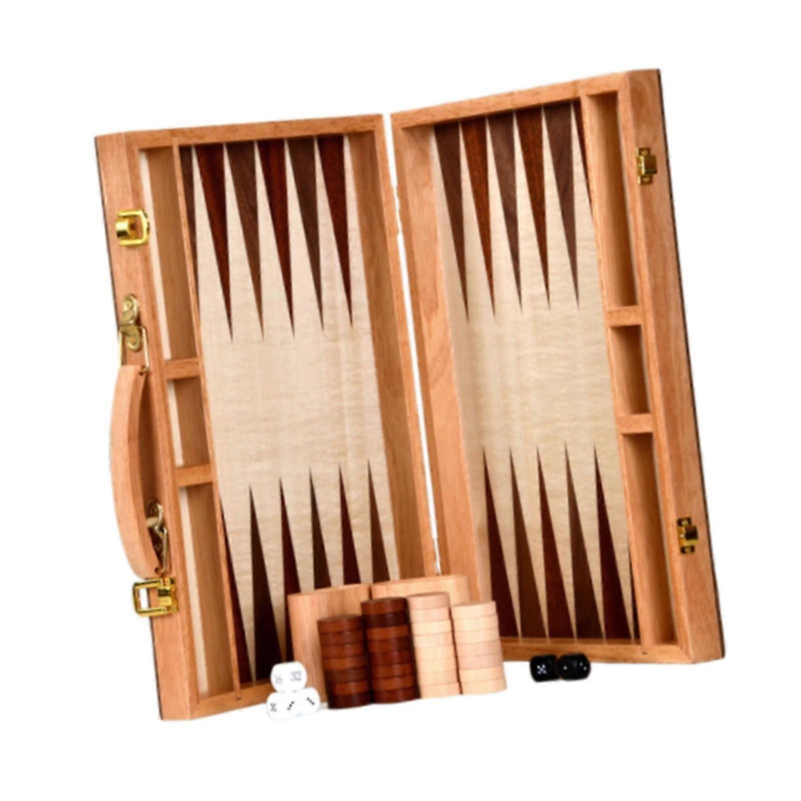Backgammon Set Lightweight Desk Game Toy Strategy Board Game for Kids Adults