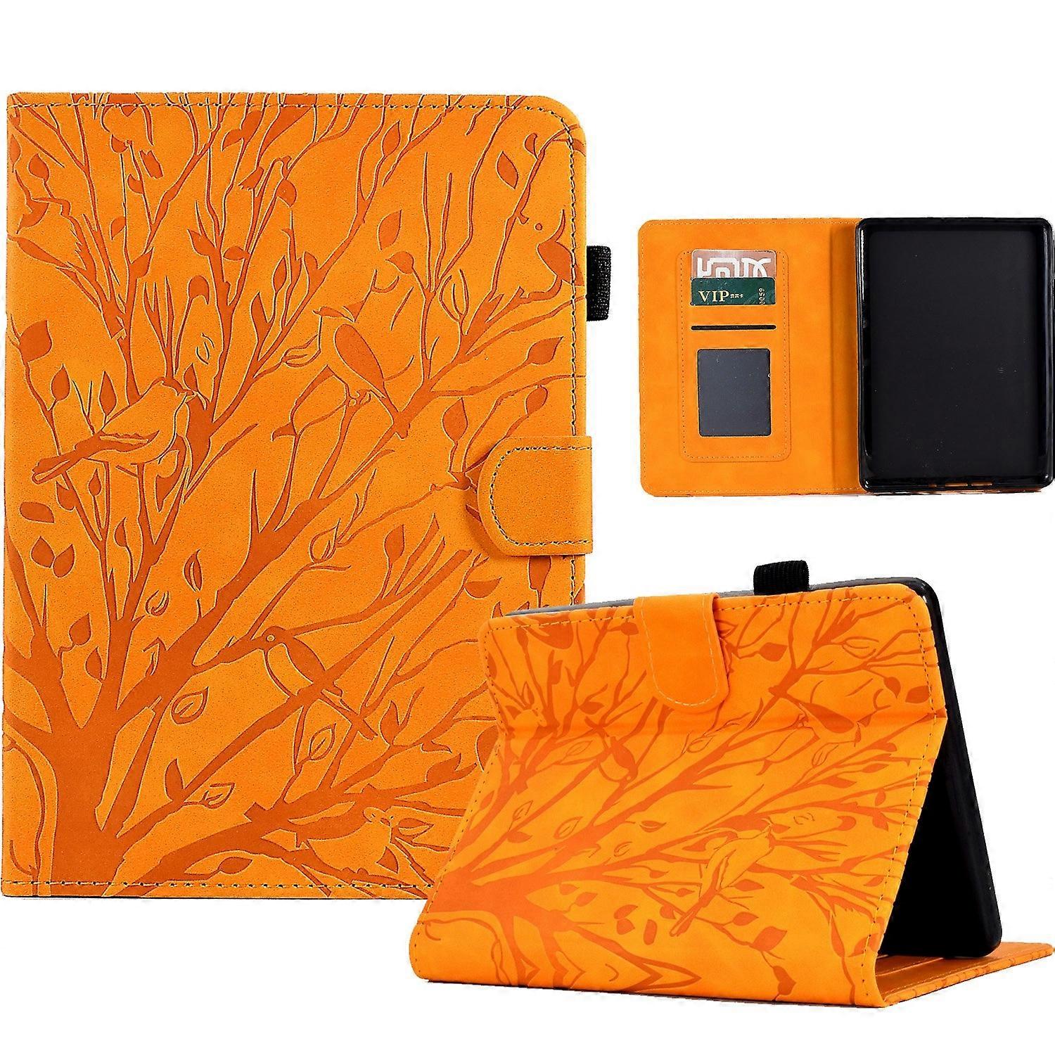 Fortune Tree Pressure Flower Smart Leather Tablet Case For Amazon Kindle Paperwhite 12th 2024
