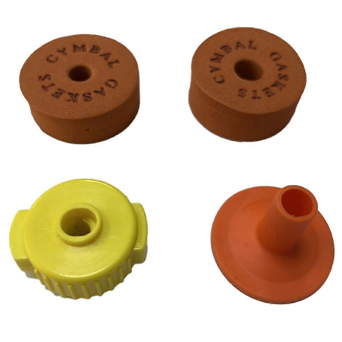 Yellow Cymbal Protection Cotton Felt Sponge Pad Cymbal Quick Release Cap Quick Release Drum Set Accessories