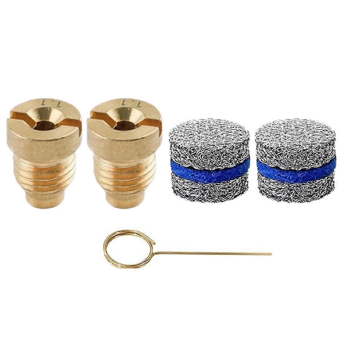 2pcs 1.1mm Foam Cannon Orifice Nozzle and 2pcs Foam Maker with 1pc Cleaning Needle for Snow Foam ,5