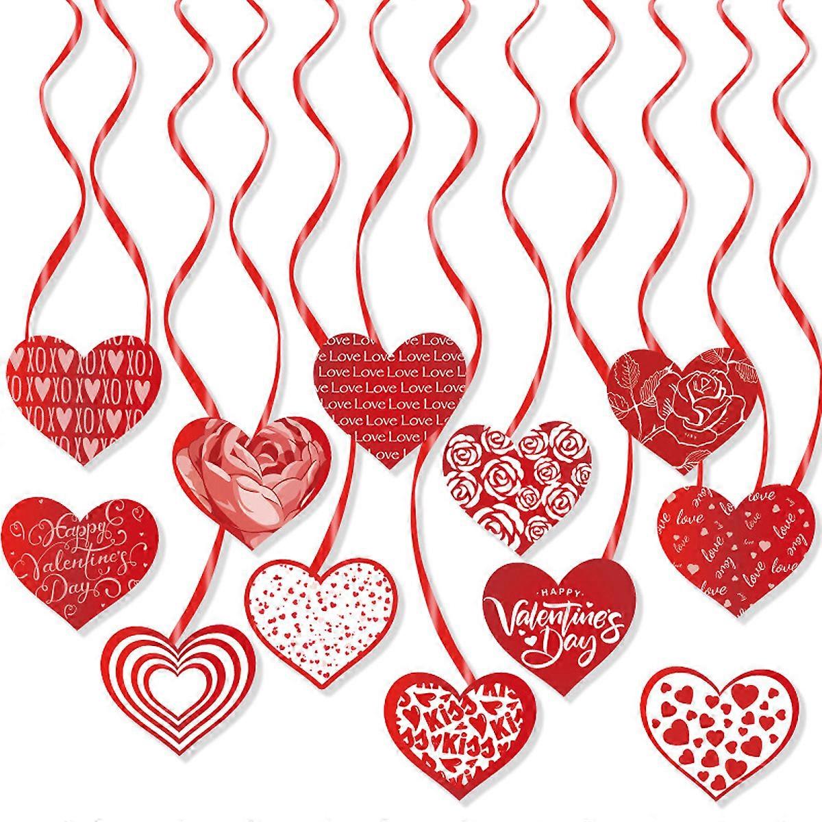 Valentine's Day Hanging Decorations Candy Heart Vortex Ceiling Decorations