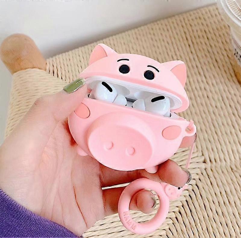 For Apple AirPods Pro Stereo Pig Bluetooth Headphone Protective Case
