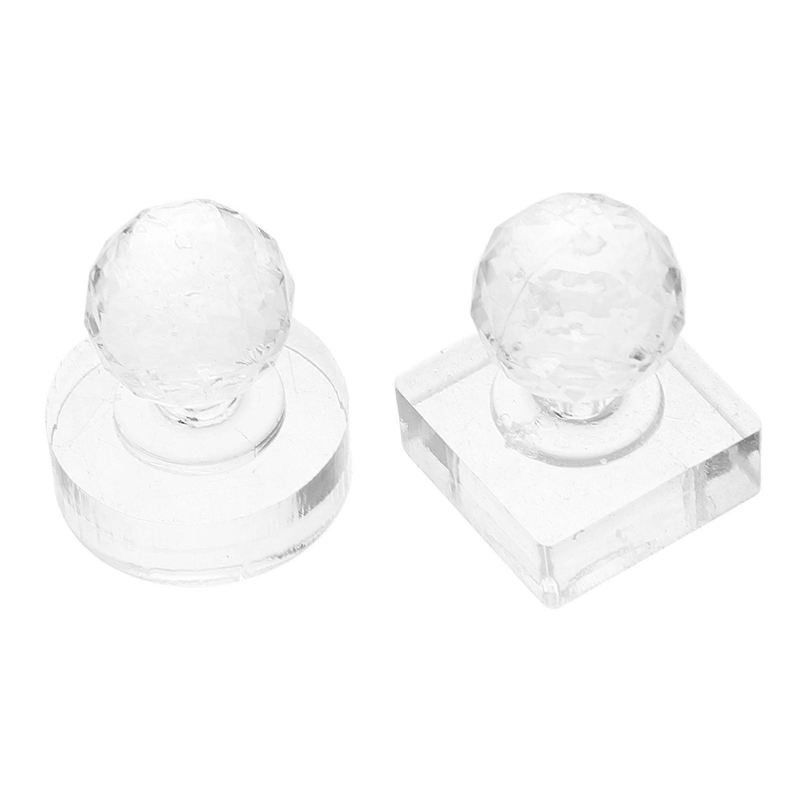 2pcs Eyeshadow Pressing Tool Eyeshadow Stamper Blusher Pressing Stamp Eye Shadow Stamper Pressed Powder Stamper Eye Shadow Palette Repairing Tool High