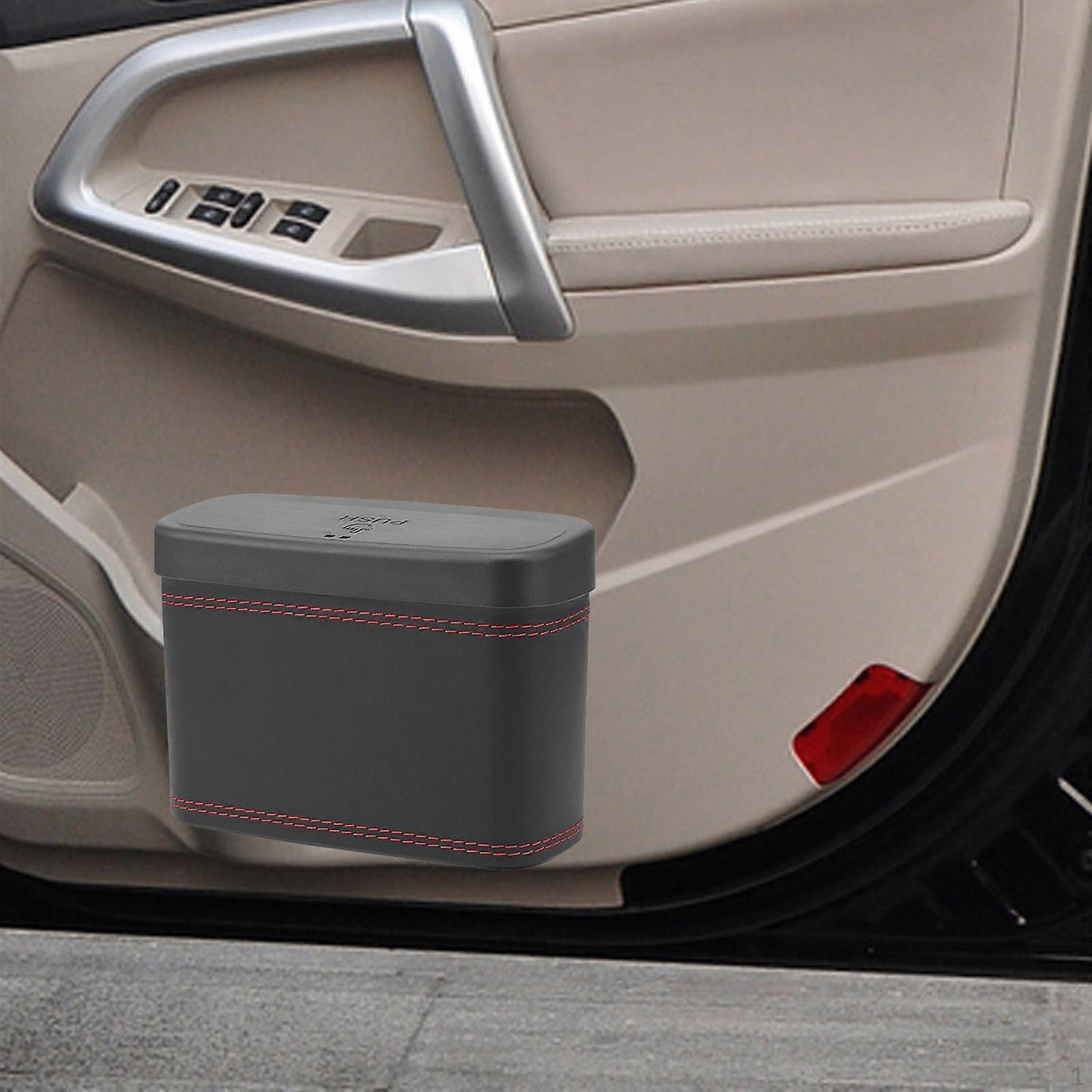 Auto Mülleimer Mülleimer mit Deckel Langlebiges Interieur Zubehör Fahrzeug Mülleimer