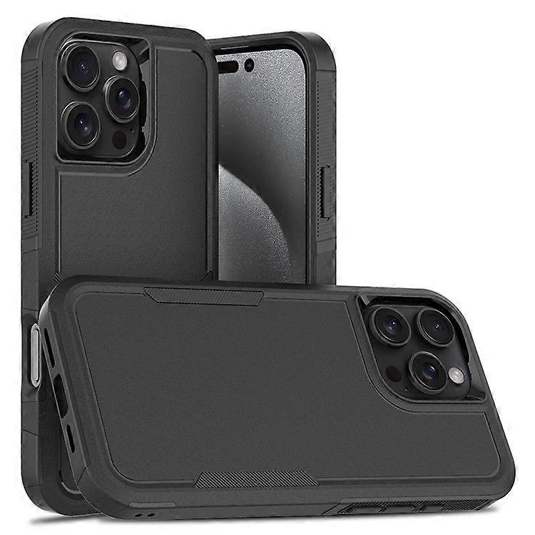 Compatible For iPhone 16 Pro Max Case 2-in-1 PC+TPU Shockproof Phone Cover
