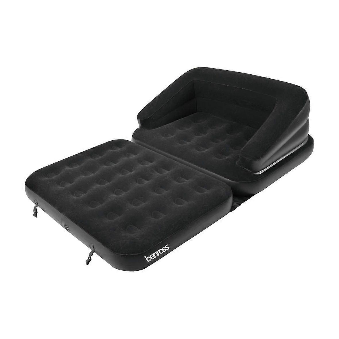 5In1 Inflatable Multifunction Flocked Sofa Home Camping