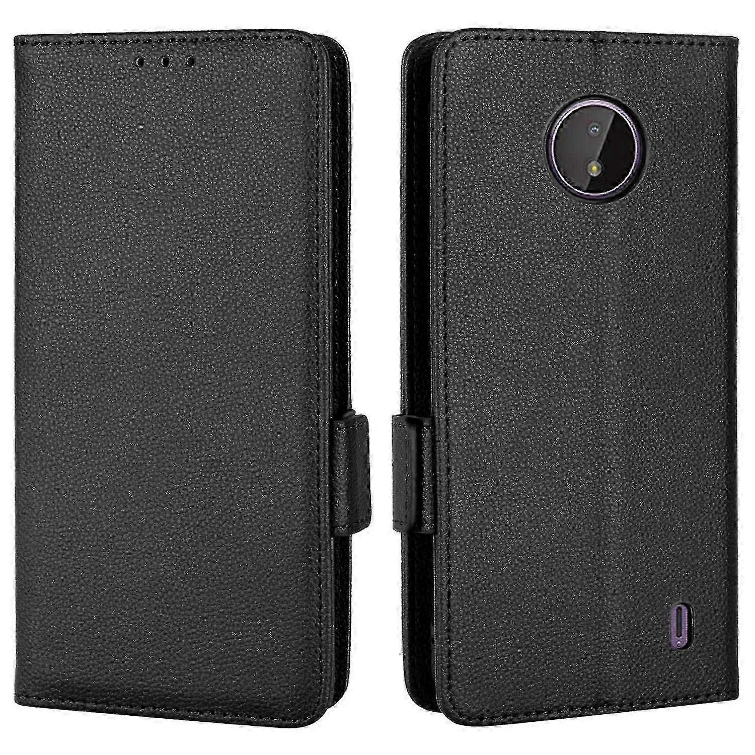 For Nokia C10/C20 PU Leather Litchi Texture Phone Case Stand Wallet Magnetic Clasp Cover