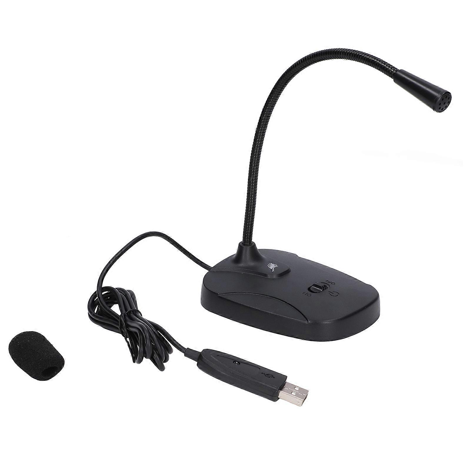 3.5mm Microphone USB Driver with USB2.0 Connection, 110dB S/N, Stable Sound Pickup for Computer and Laptop Use