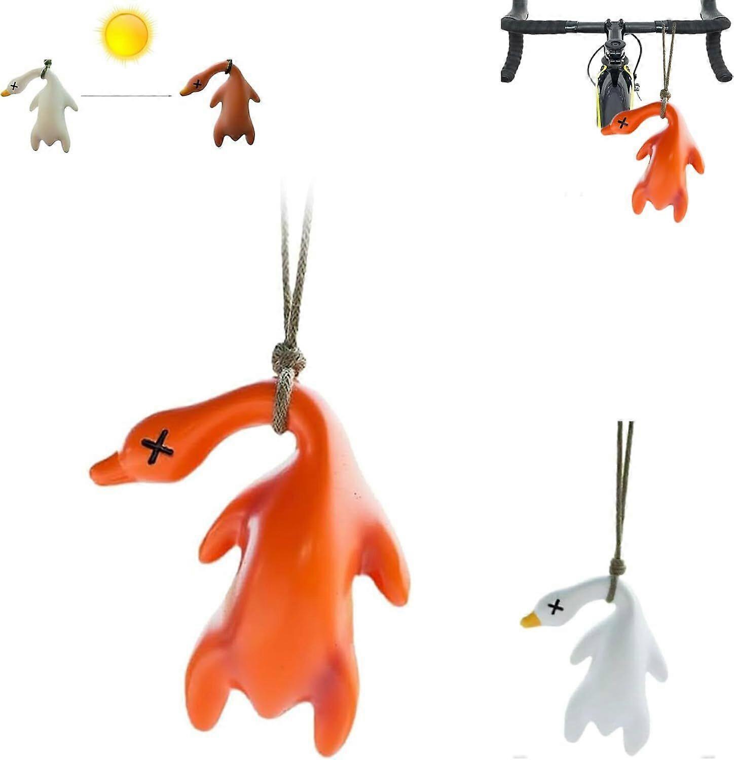 Auto Kleur Veranderende Gebraden Eend Hanger, Leuke UV Temperatuur Eend Herinnering