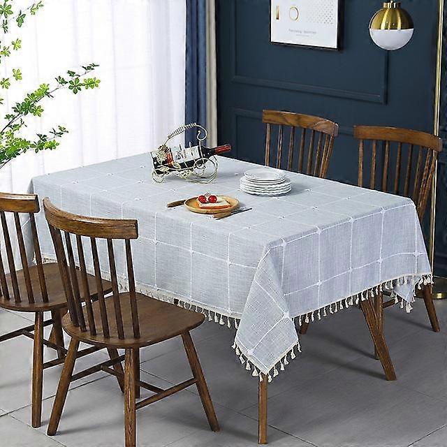 Modern Simple Rectangular Household Tea Table Table Table Cloth Beautiful Lace Plaid Tablecloth Dustproof Tv Cabinet Tablecloth