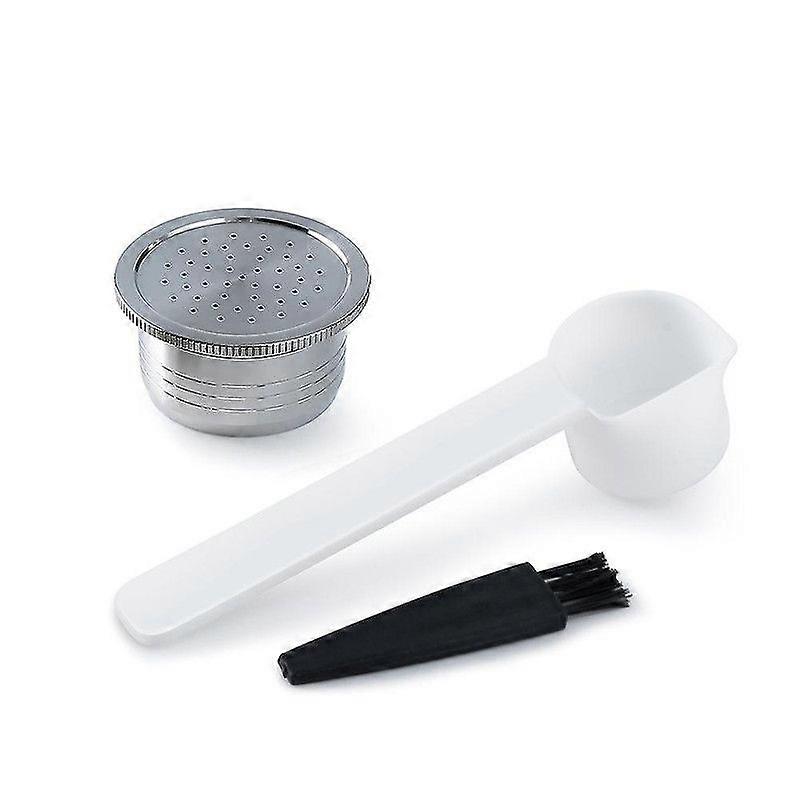 Cápsula de cafetera espresso recargable de acero inoxidable para cápsulas de café con filtro reutilizables a máquina