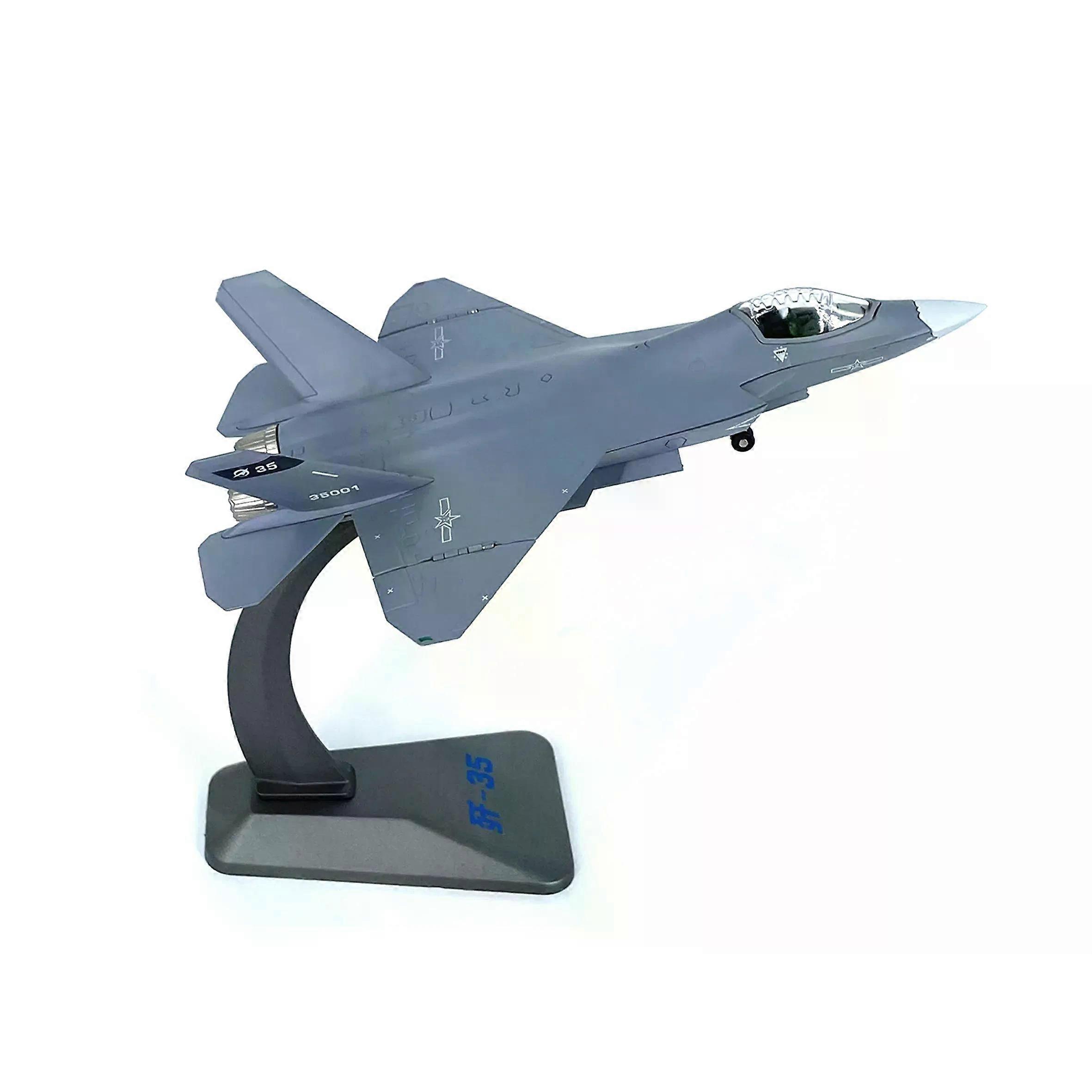 1: 100 kinesisk J-35 jagermodel Legering færdig flymodel