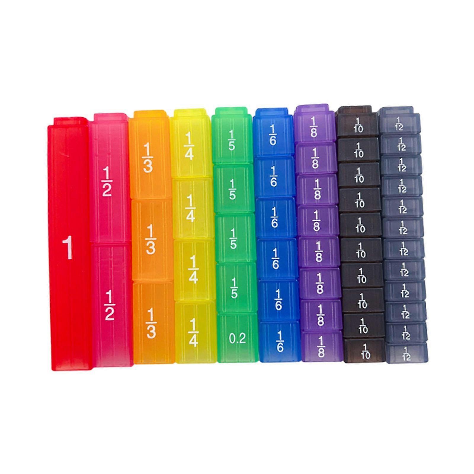 Fraction Cube Interlocking Unit Cubes Teaching Material for Elementary Kids