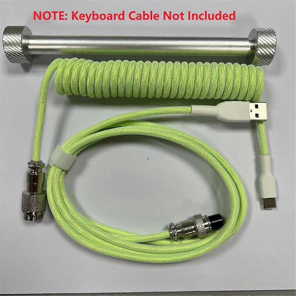 Coiled Cable Protection Rod Coiled Keyboard Cable Fixed Rod Black