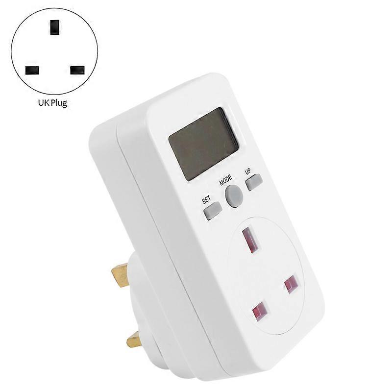 Power Meter Plug-In Socket Electric Wattmeter Energy Monitor Uk Plug