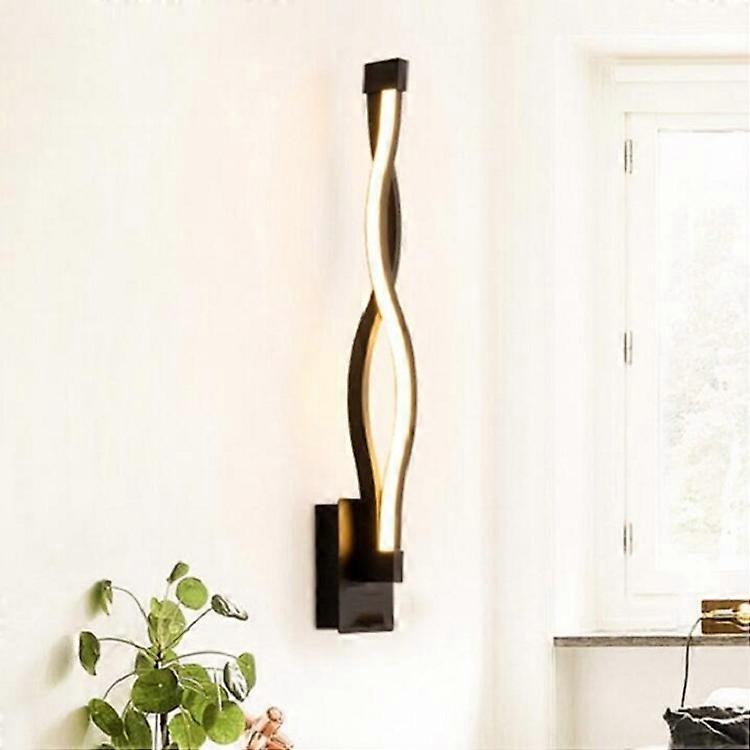 Simple Led Aisle Bedroom Bedside Wall Lamp Black