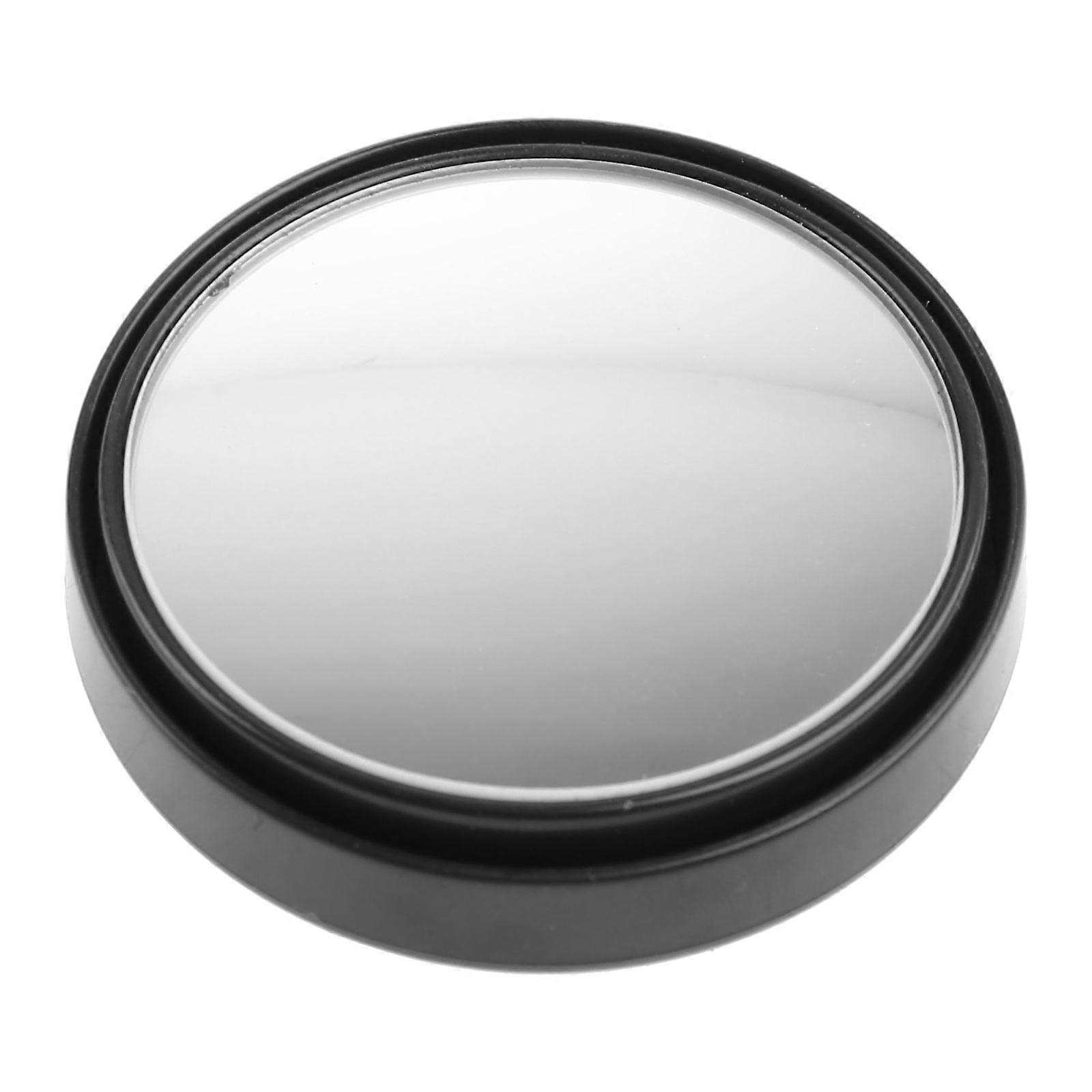 NEW Round Wide Angle Convex Blind Spot Mirror Rear View Messaging Car Vehicle BK Black