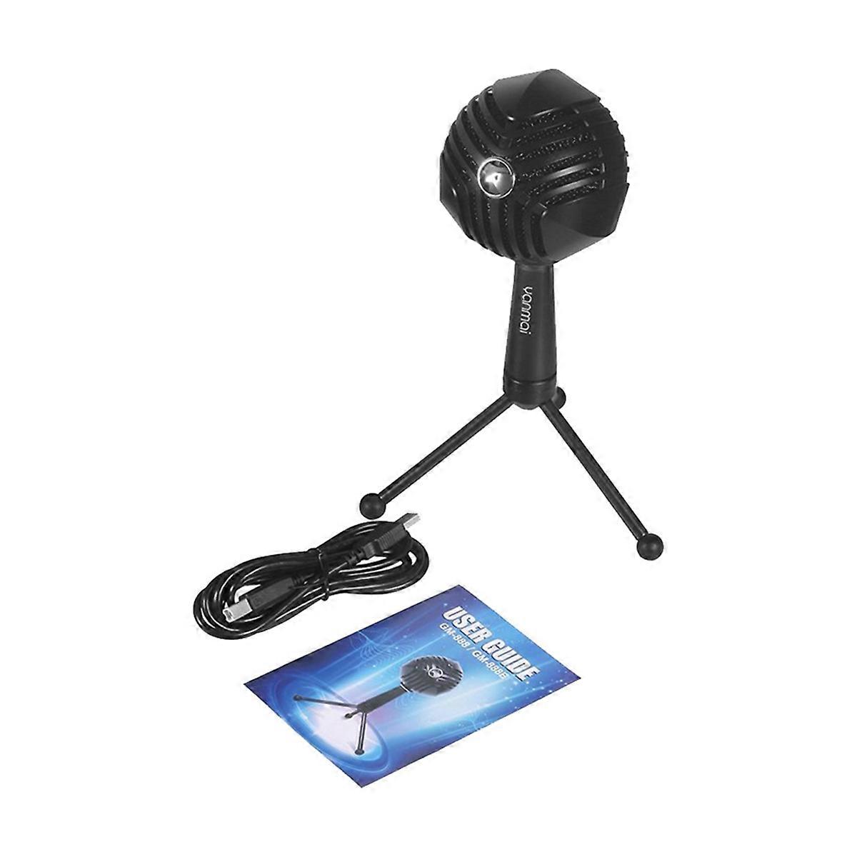 RGB mikrofón -888R Počítačový mikrofón Počítač Nahrávanie naživo
