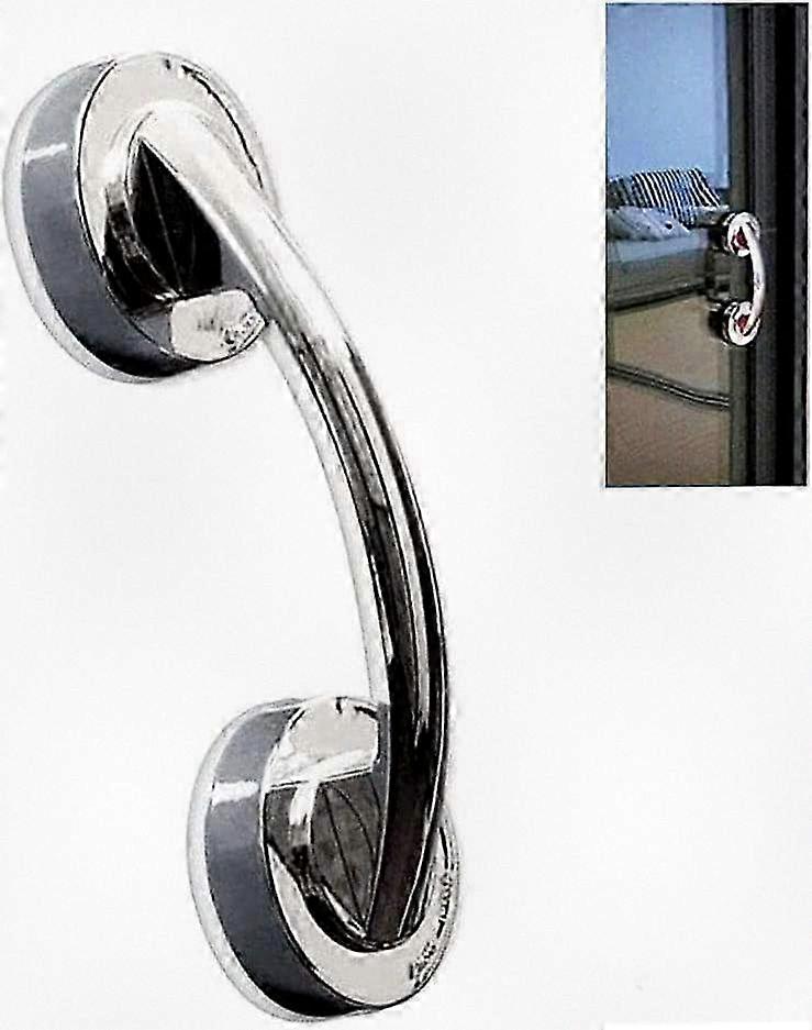 防滑安全吸手，淋浴和浴室便携式门把手，银色浴室配件