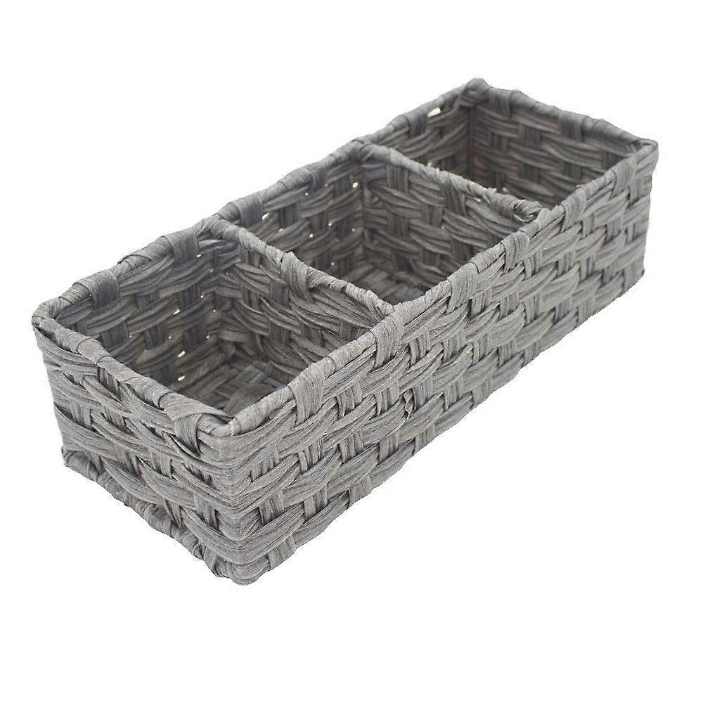 Woven Toilet Paper Basket for Cistern, 14.17" Long, 5.90" Wide, 3.93" High, Decorative Storage Solution
