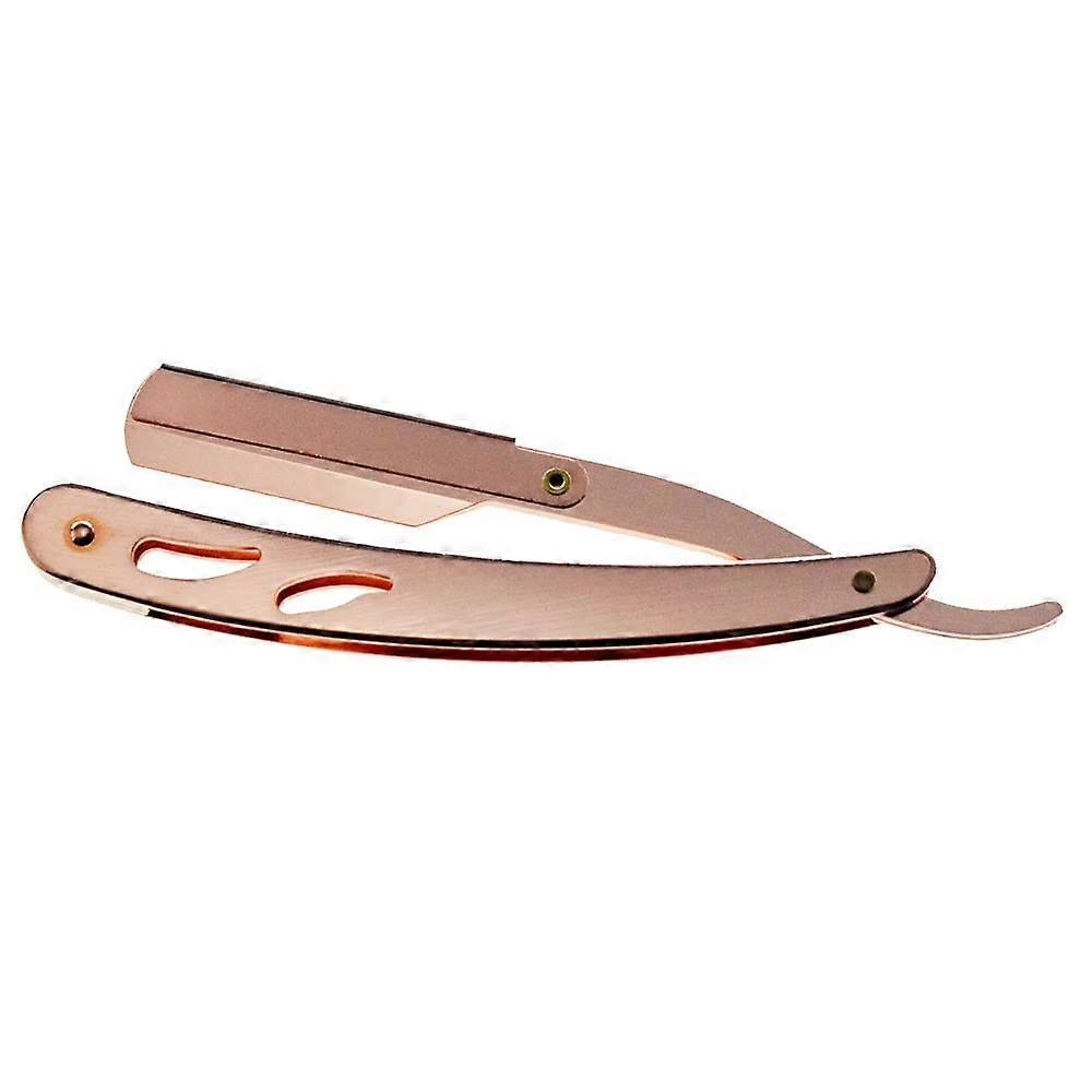 Stainless Steel Straight Edge Barber Shaving Razor ® Folding Straight Razor Single Edge Replaceable Blades