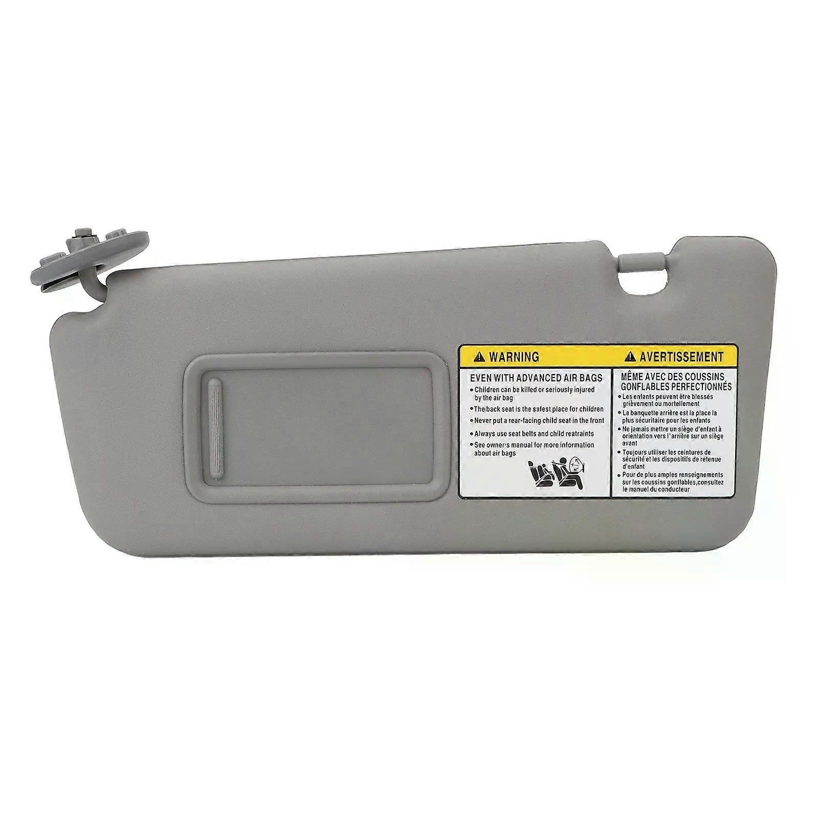 Sun Visor Anti Glare Gray 7432042420B0 Colorfast Cracking Resistance Left Driver Side with Makeup Mirror for RAV4 2004 To 2005