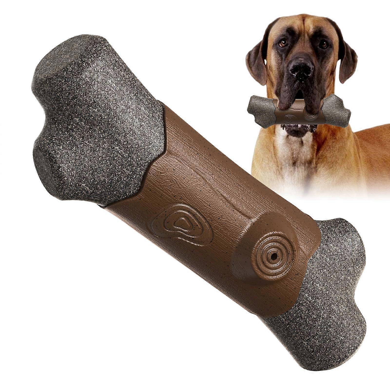 Hard Dog Chewing Toys for Aggressive Chewers, Durable 8.27-Inch Branch Design, Non-Toxic Material for Tough Play