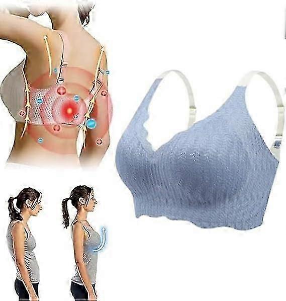 Jelly Gel Shaping Bra, Wirefree Push-up Comfort Bra Large Size Breathable Bra Posture Correction Bra All Day Tender Care For Women