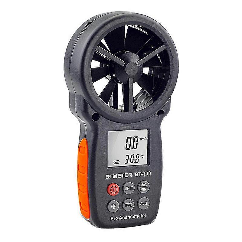 BT-100 Handheld-Anemometer Windgeschwindigkeit Windchill Temperatur Messgerät