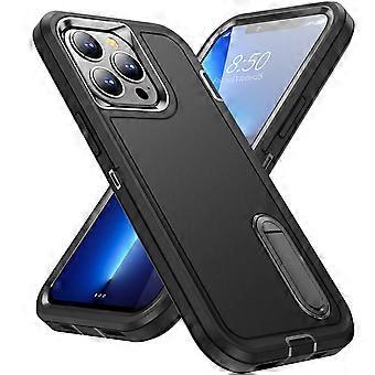 For Apple iPhone 13 Pro Max, Drop Proof Protective Case, Commuter Series, Black/Black