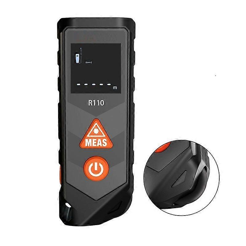 Mini Laser Tape Measure R110 Measuring Tape with Wheel Measurement USB Charging Laser Rangefinder Professional Construction Tool