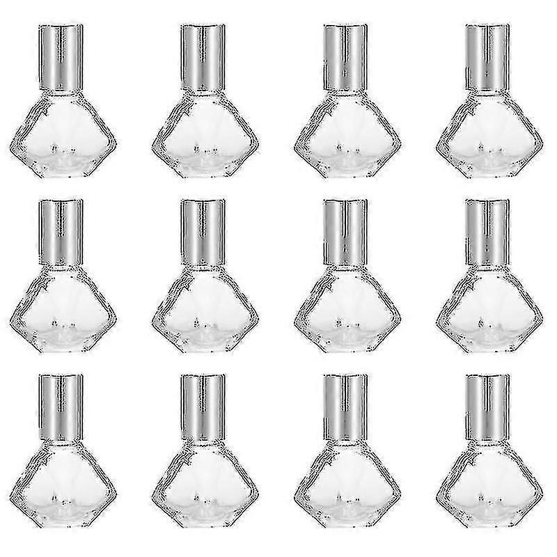 12pcs 8ml Glass Mini Roll On Bottles Empty Essential Oil Roller Ball Bottles