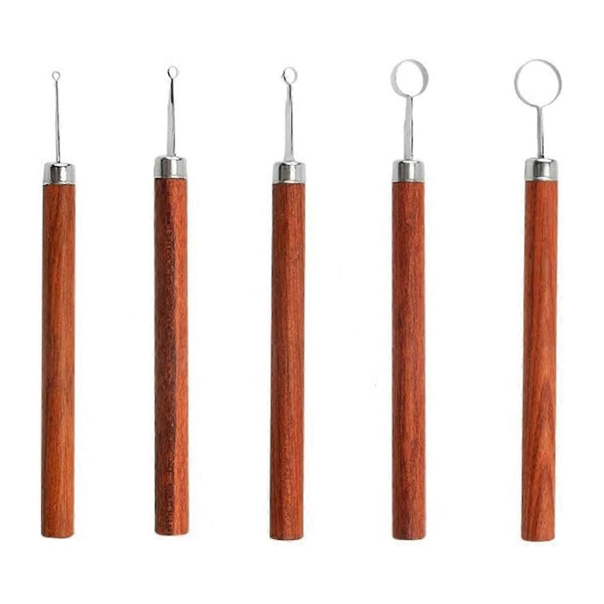 5pc Set Circle Ribbon Tools for Polymer Clay Mini Miniature Sculpting Tools