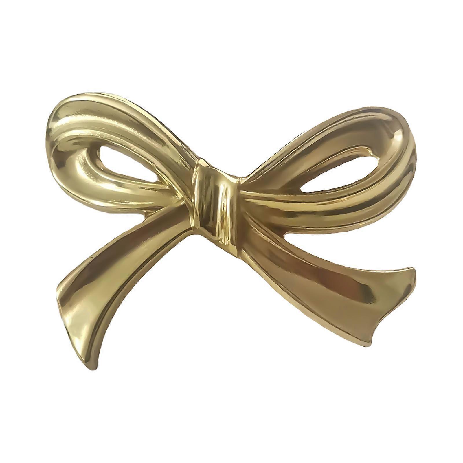Brass Bows Shape Cabinets Knobs Durable Gold Knobs Pull Cupboard Pull Handles