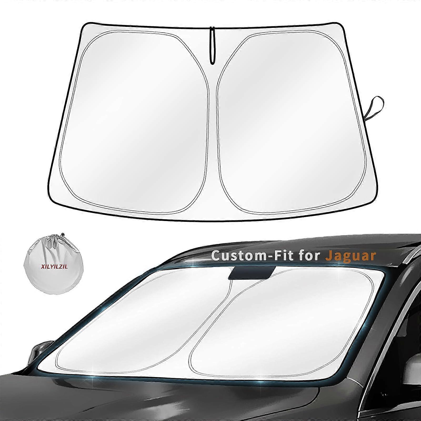 CustomFit for Jaguar Windshield Sun Shade Front Window UV Block Car Sunshade Cover