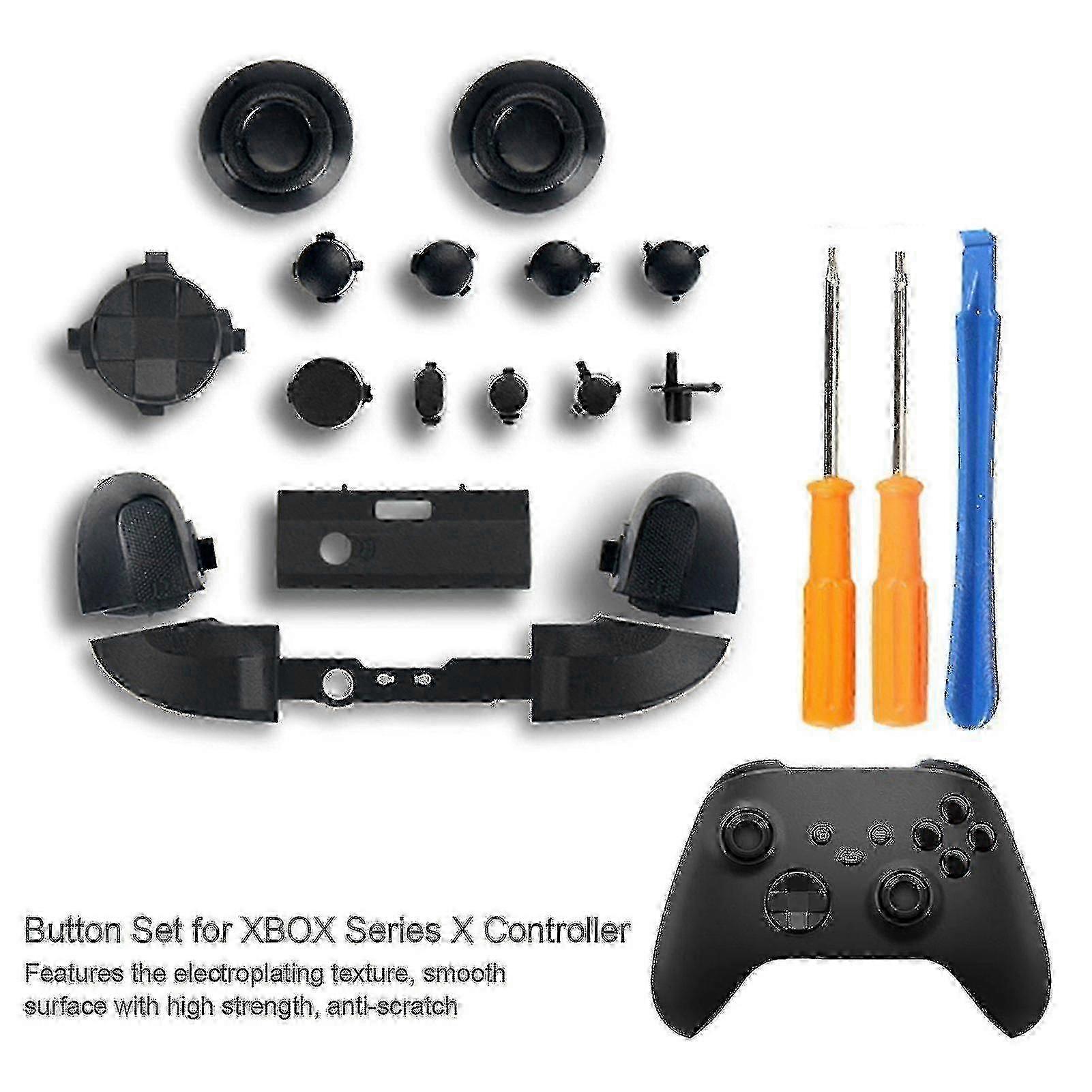 Replacement Kit For Xbox Series X Controller Lb Rb Bumpers Trigger Buttons Guide Button With Screwdriver