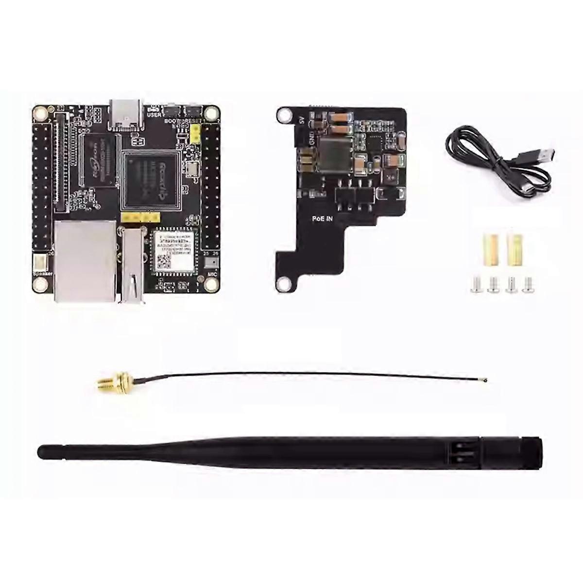 For Board RK3308B with POE+WIFI Module OnBoard EMMC-8GB Codec Audio Decoder VAD Module