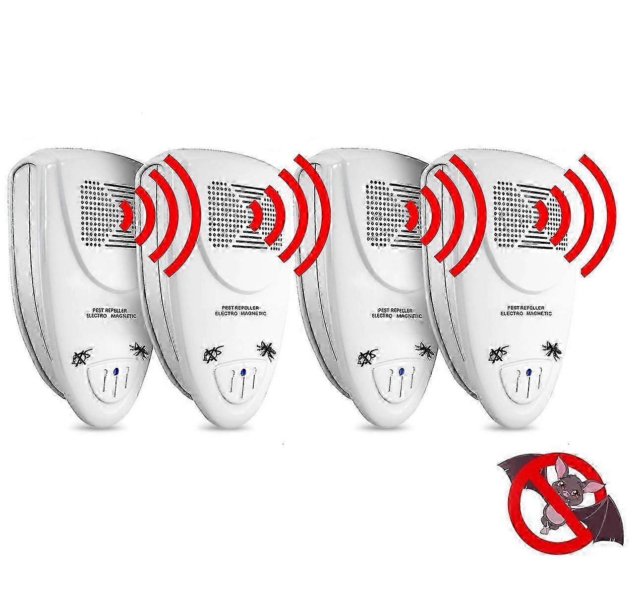 Ultrasonic Bat Repellent PACK of 4 - Get Rid Of Bats In 72 Hours