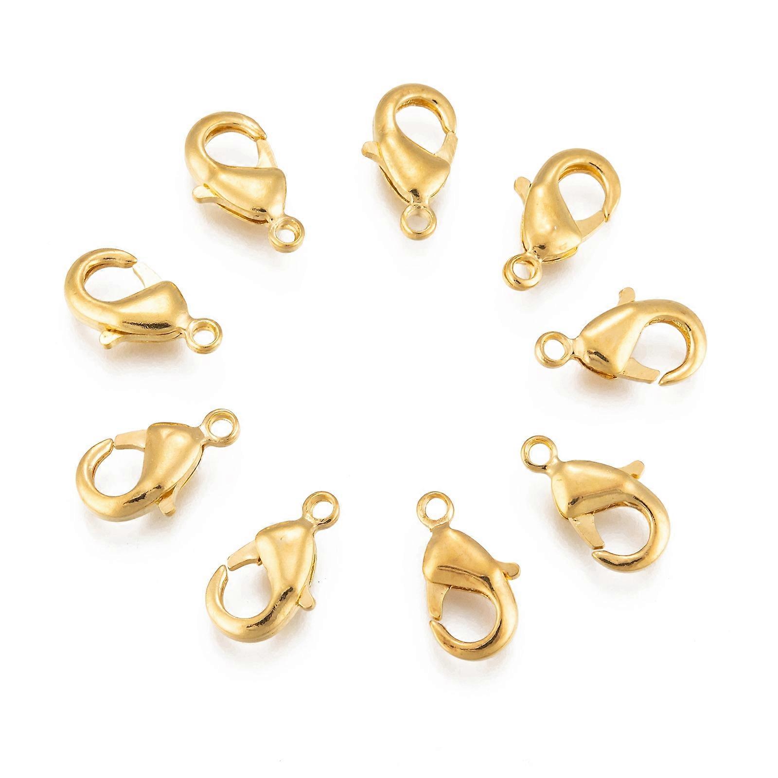 200pcs Brass Lobster Claw Clasps Parrot Trigger Clasps Jewelry Findings
