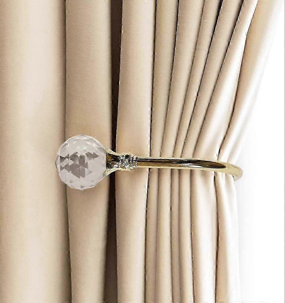 Curtain Tiebacks Wall Hooks U Metal Curtain Tiebacks, Metal Curtain 2er Pack (klein, Gold)-Yvan
