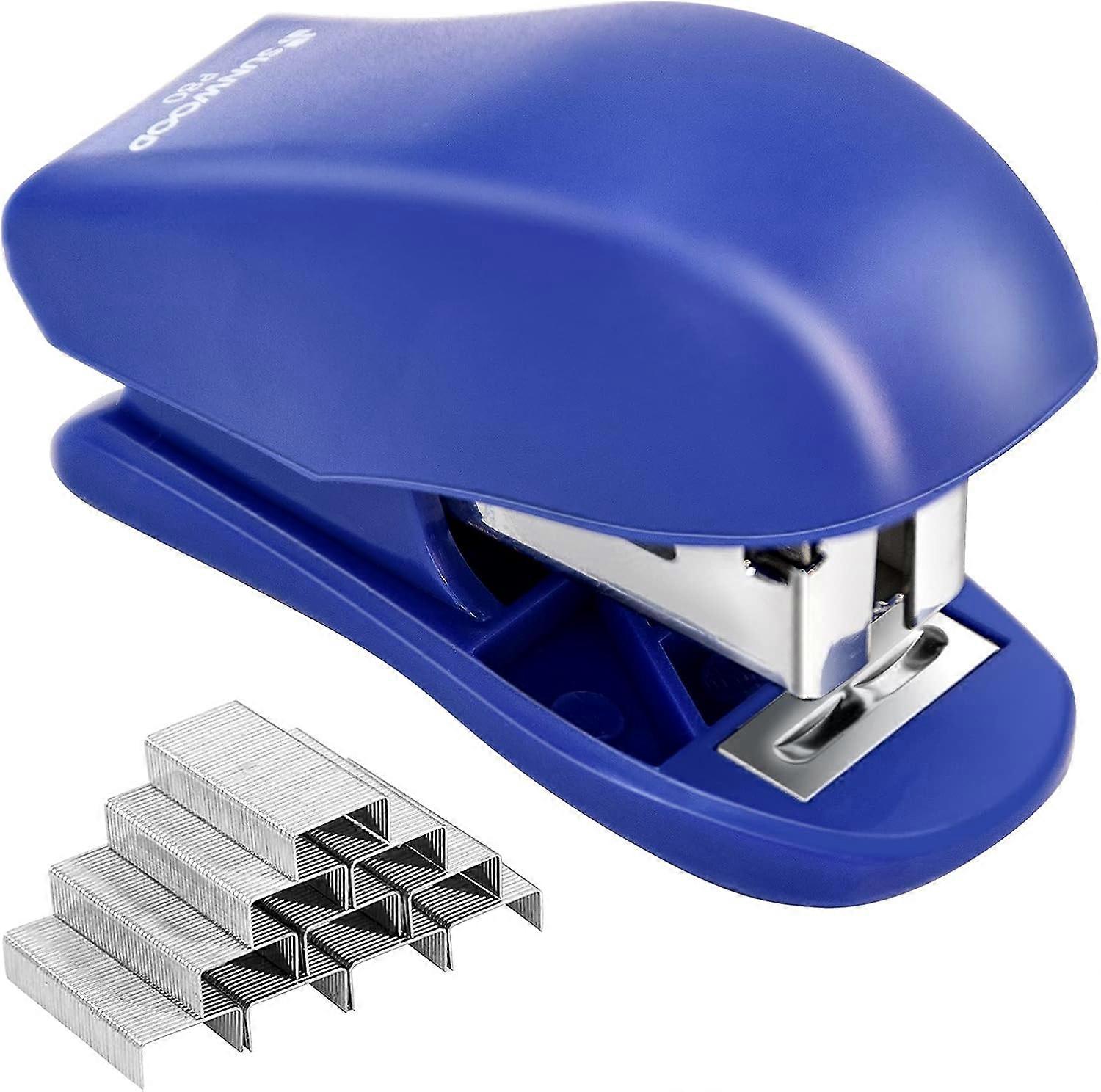 Mini Stapler With Staples, 25 Sheet Capacity, Office Desktop Stapler ,Small Stapler & 960 Standard Staples（Random Color）