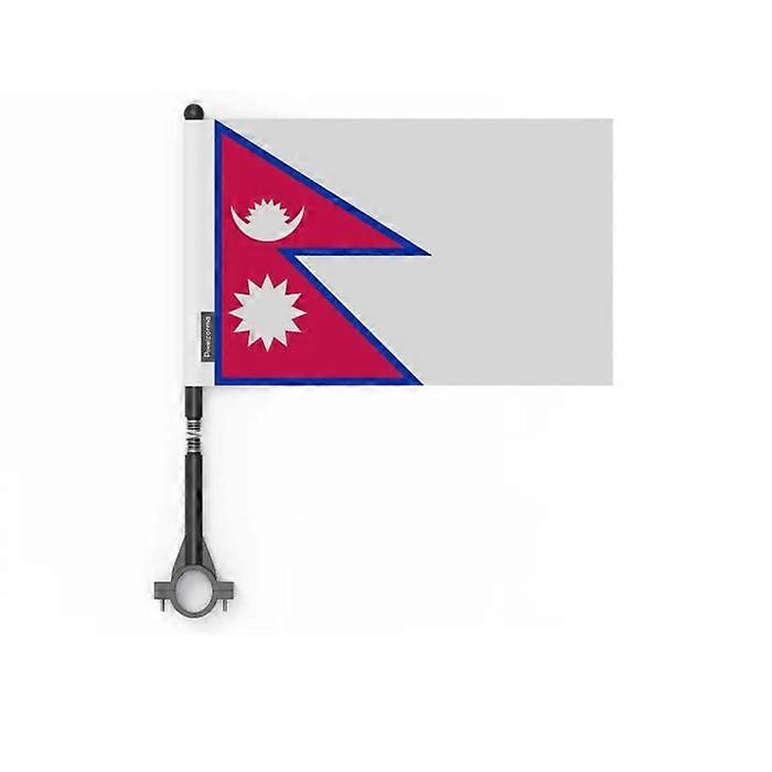 Flag - Nepal - 10 pieces - 14 x 21 cm - Polyester - Double-sided print