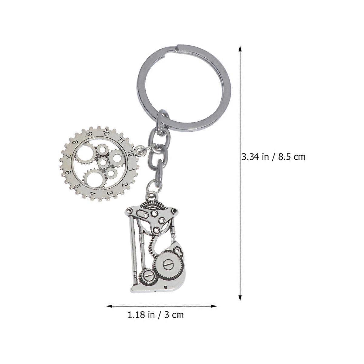 It sounds like you're describing a **product listing** or looking to **generate a product description** for **Steampunk Gear Keychains**. Here's a