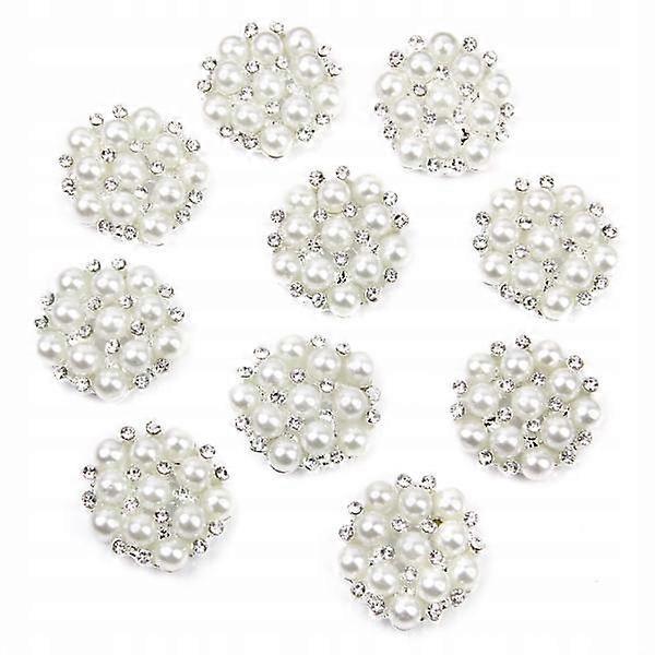 Wooden Buttons Number Shape Fi 20 Mm White 1 Pc.