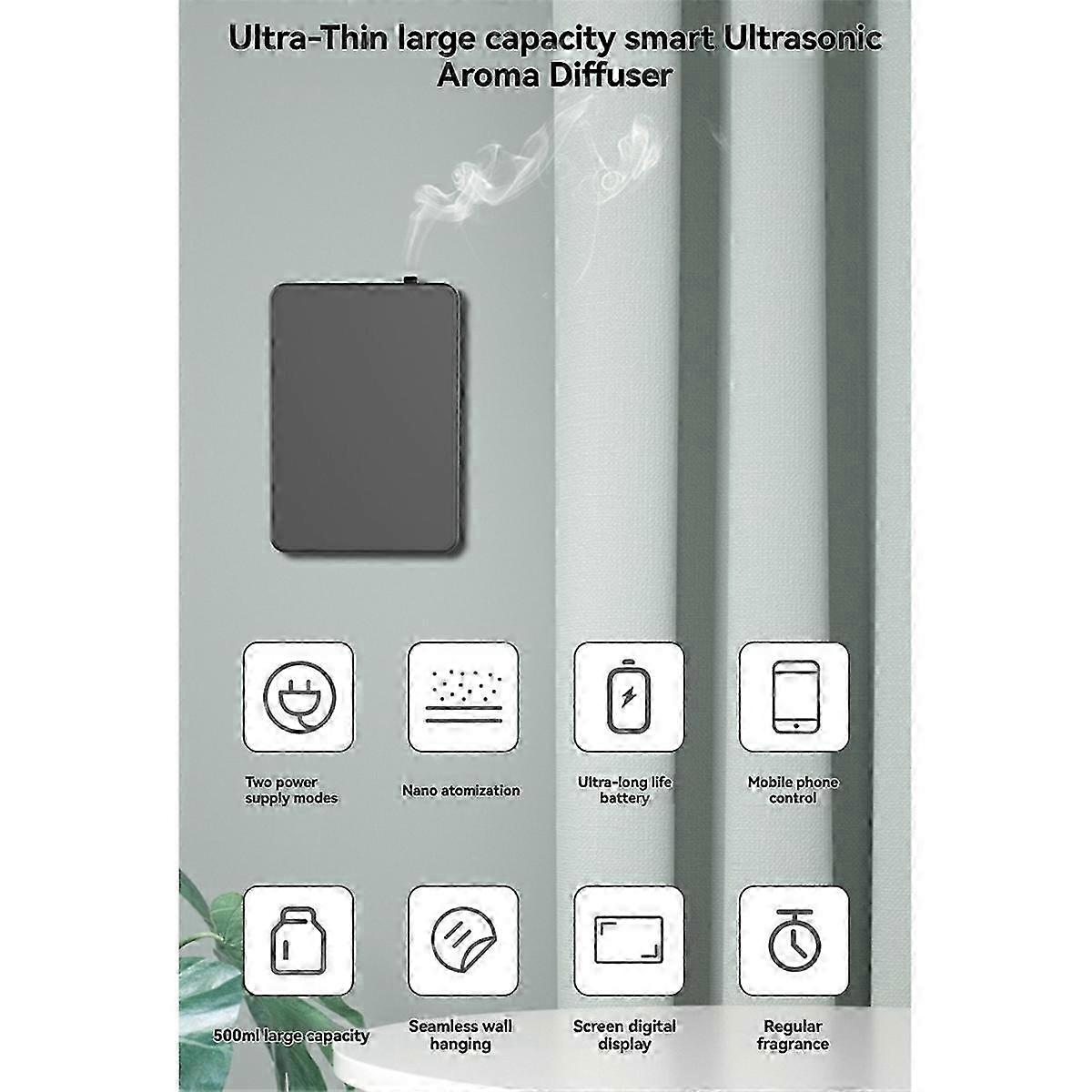 500Ml Aromatherapy Machine Water Free Essential Oil Diffuser Smart Bluetooth Scent Machine for Large Spaces