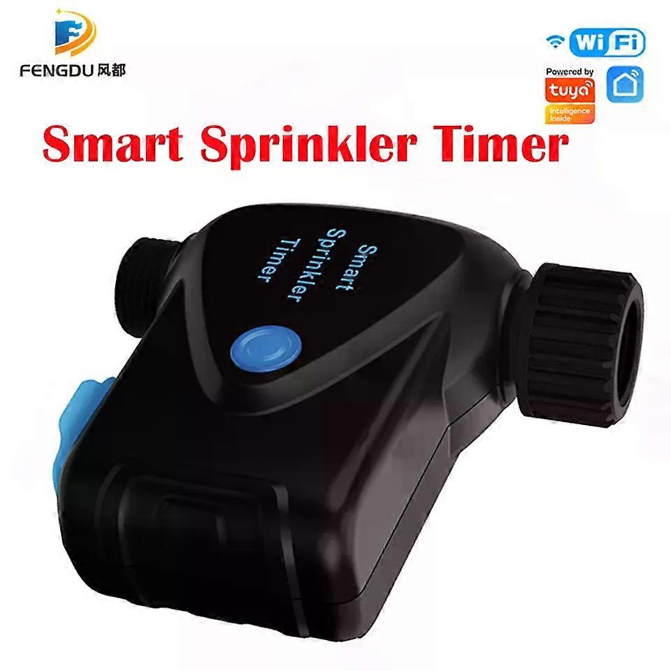 Tuya Smart Sprinkler Water Timer Valve with Automatic and Manual Watering for Standard Outdoor Garden Faucet Lawn Blue Tooth Hub