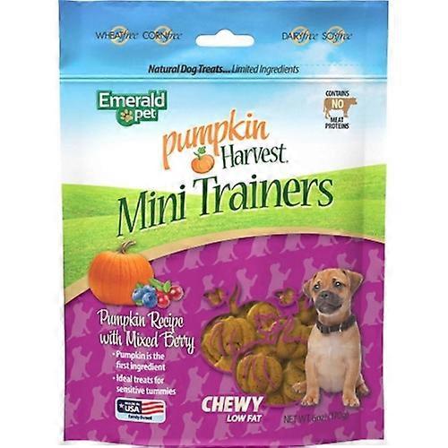 Emerald Pet Pumpkin Harvest Trainers Chewy Dog Treats, 6 Oz, Pumpkin/Berry