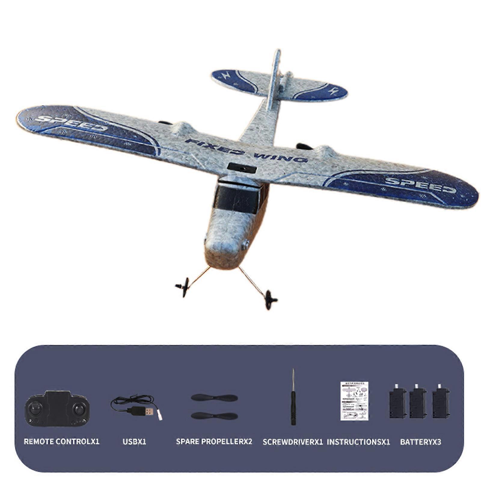Fixed-wing Glider Long Endurance 8-10 Mins Flight for Time RC AiRCraft with LED Light 2.4G Remote Control Airplane Anti