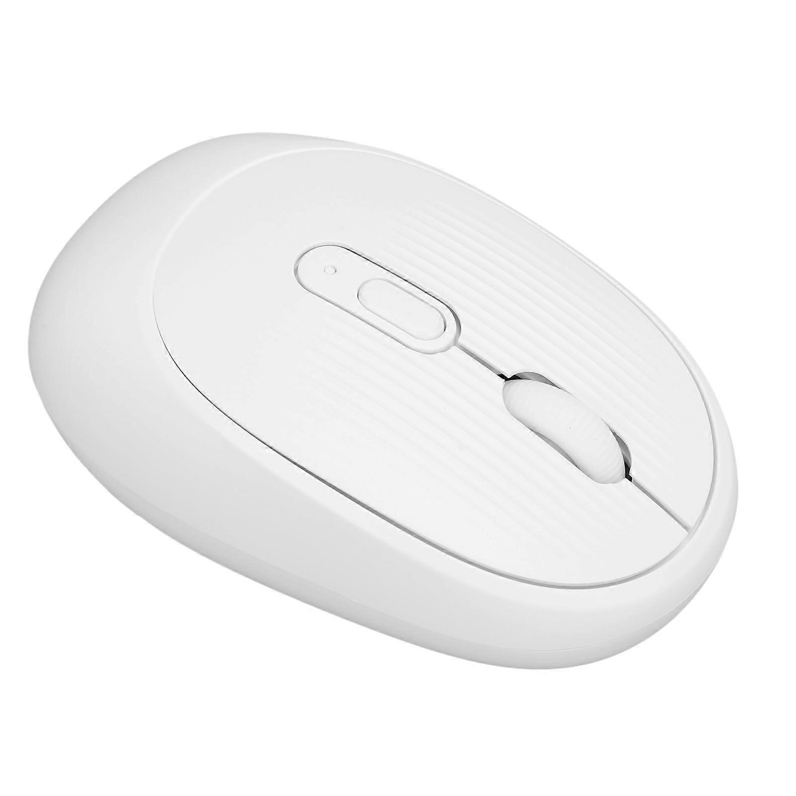 Wireless Mouse Quiet Portable 800 1600 2400 DPI 2.4G Cordless Optical Mouse with USB Receiver for Chromebook Laptop PC White 